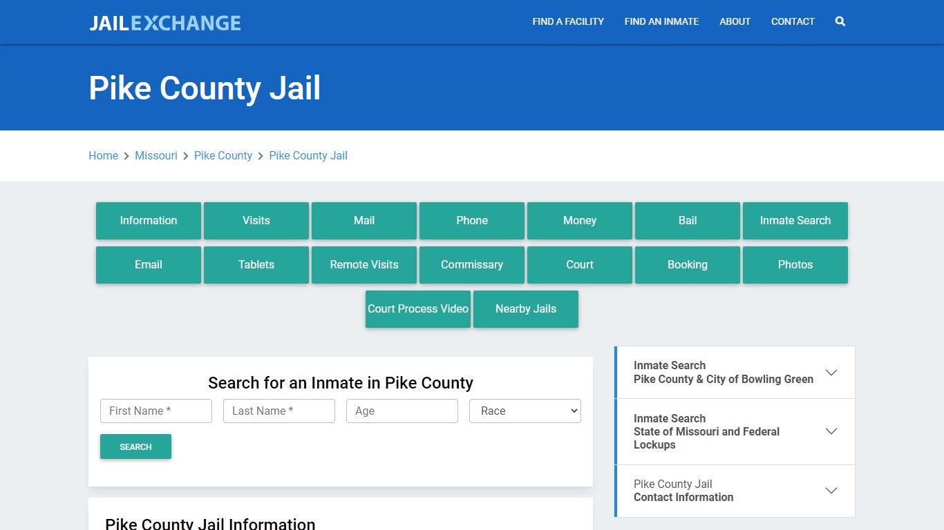 Pike County Jail Roster Lookup, MO, Inmate Search - Jail Exchange